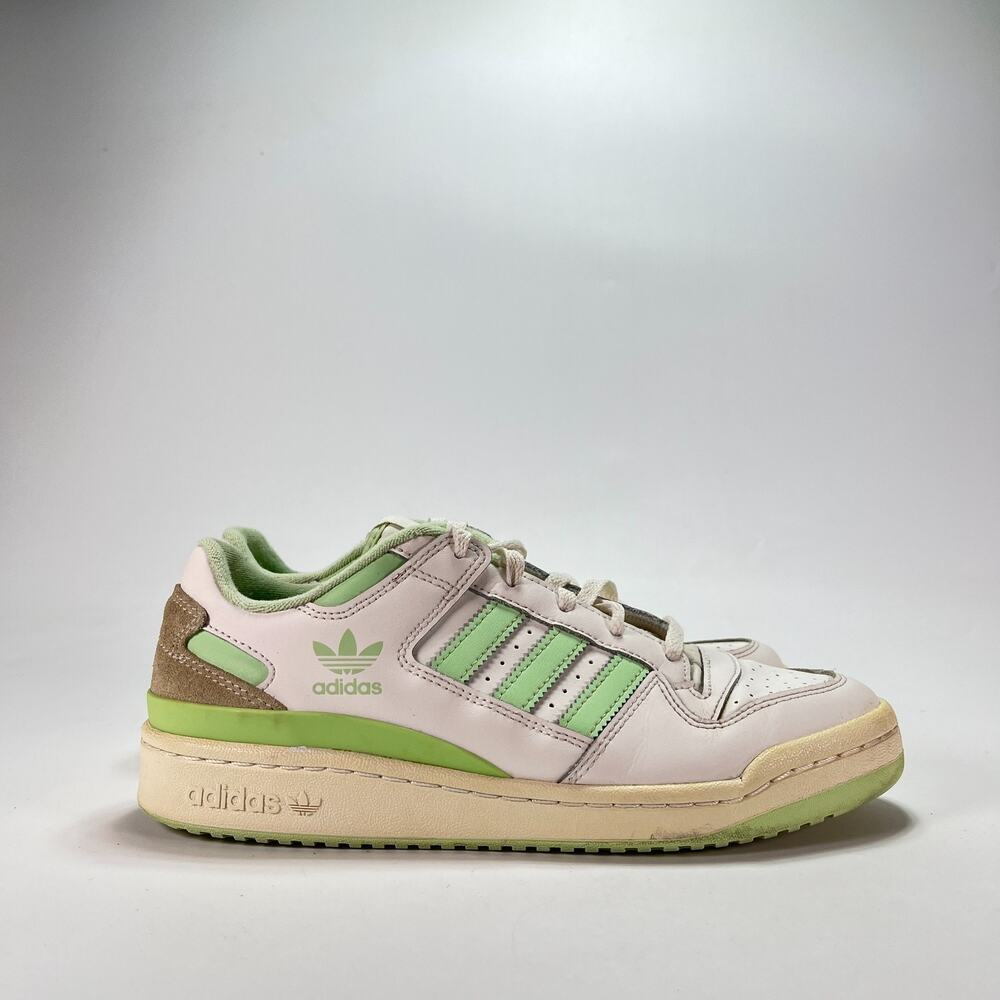 adidas Forum Low CL White Green Spark Lifestyle Sneakers IG1427 Women's Size 9